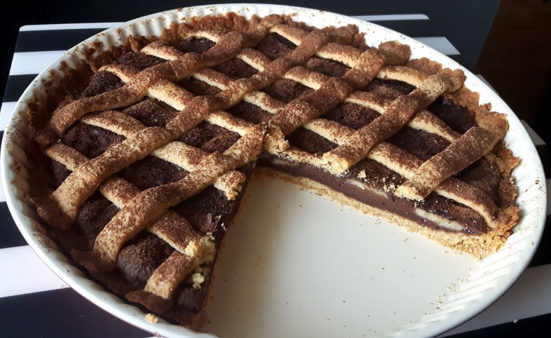 Tarta czekoladowa z bananami