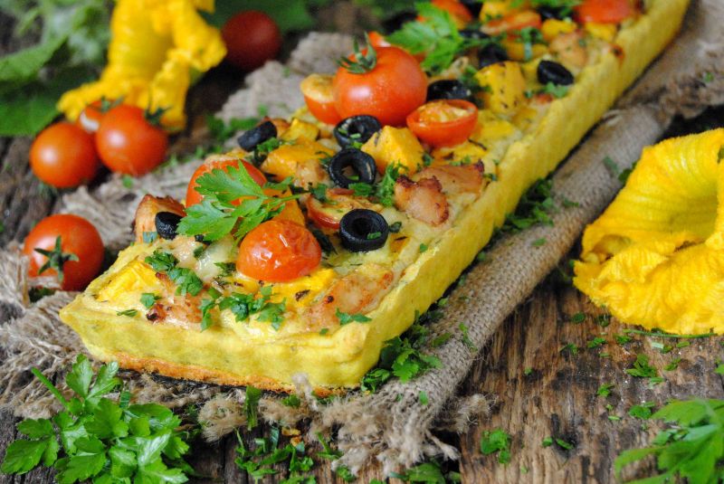 Tarta dyniowa z filetem Tarta dyniowa z filetem