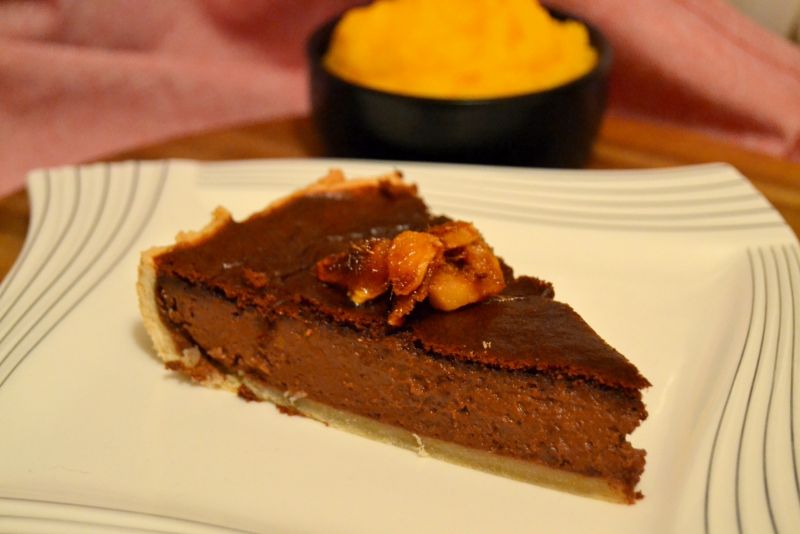 Tarta dyniowo - czekoladowa z imbirem 