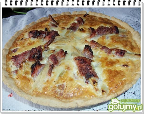 Tarta Eli z fasolką i boczkiem