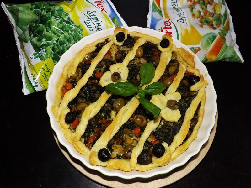 Tarta francuska z warzywami