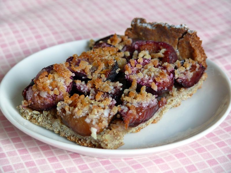 Tarta gryczana ze śliwkami Tarta gryczana ze śliwkami