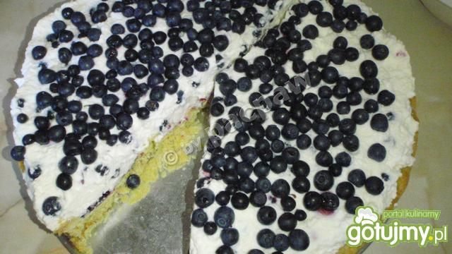 Tarta jagodowa z kremem mascarpone      