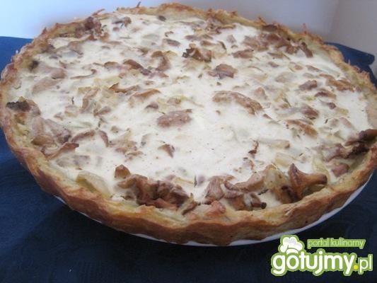 Tarta kartoflana z kurkami w śmietanie Tarta kartoflana z kurkami w śmietanie