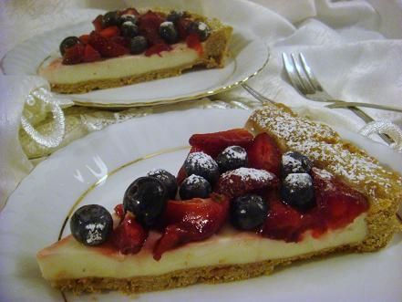 Tarta kokosowo-truskawkowa  Tarta kokosowo-truskawkowa