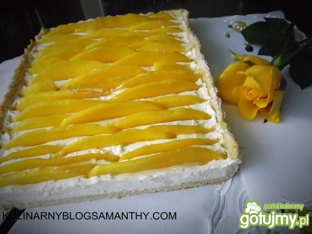 Tarta kremowa z mango