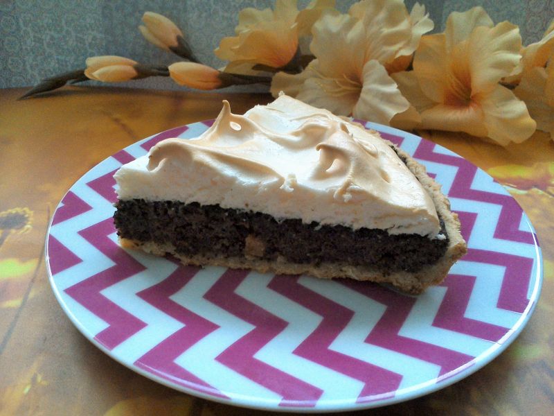 Tarta makowa z budyniową pianką