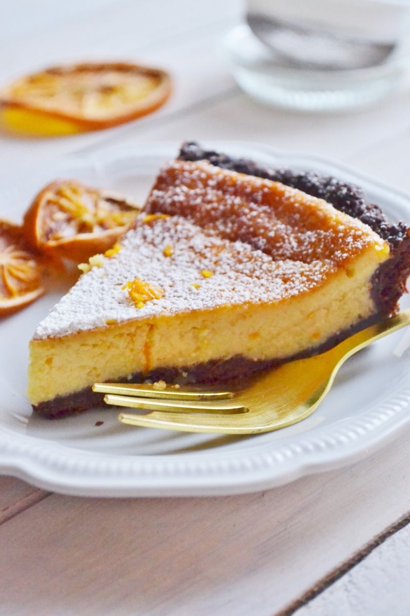 Tarta migdałowo - pomarańczowa