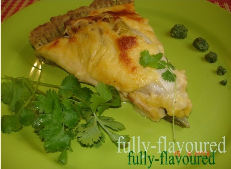 Tarta na bazie migdałowego pesto  Tarta na bazie migdałowego pesto