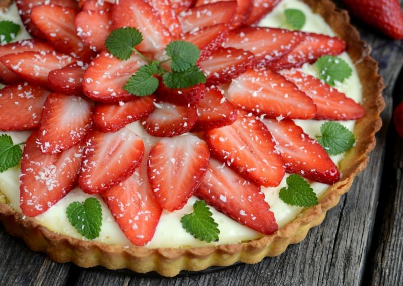 Tarta paryska z truskawkami Tarta paryska z truskawkami