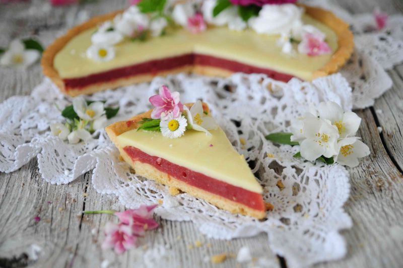 Tarta rabarbarowo- czekoladowa