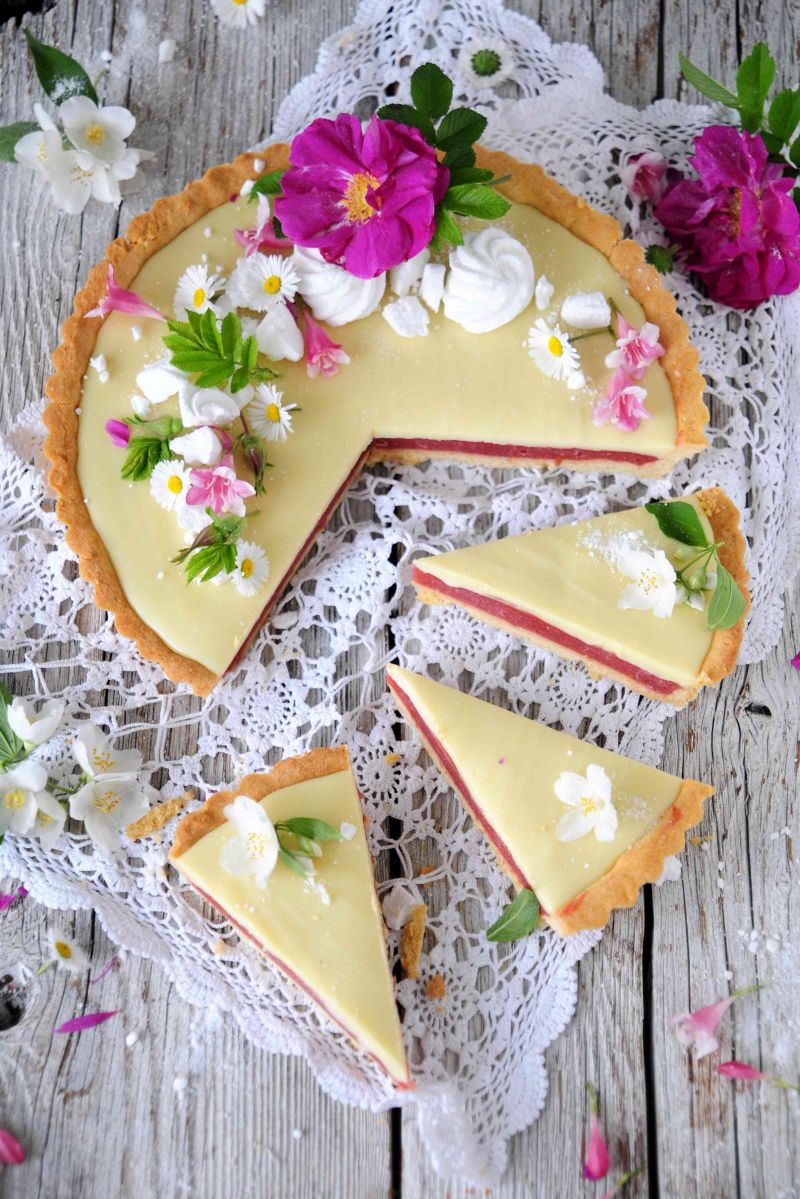 Tarta rabarbarowo- czekoladowa