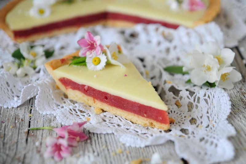 Tarta rabarbarowo- czekoladowa