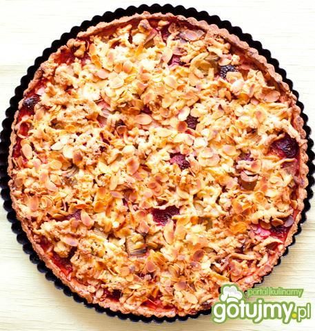 Tarta rabarbarowo-truskawkowa z kruszonk