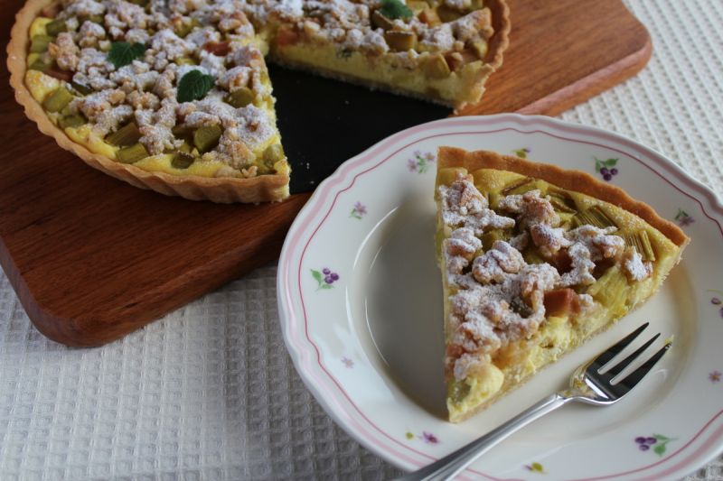 Tarta serowo – rabarbarowa z nutą cynamonu