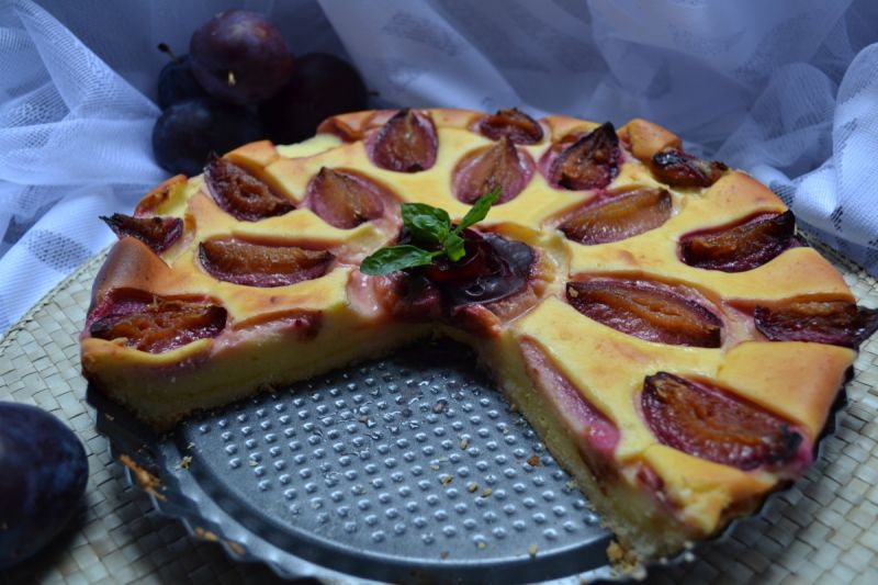 Tarta Serowo-śliwkowa