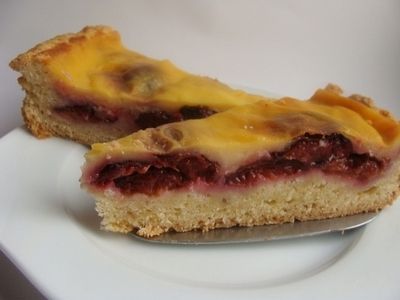Tarta śliwkowa z budyniem Tarta śliwkowa z budyniem