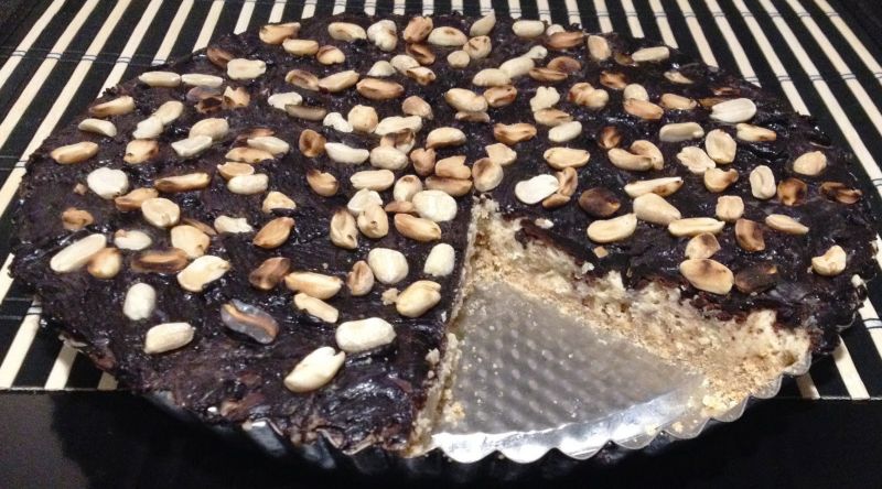 Tarta snikers bez pieczenia Tarta snikers bez pieczenia