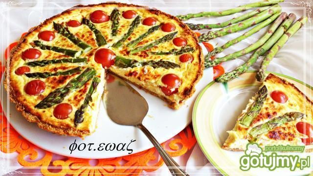 Tarta szparagowo-pomidorowa Tarta szparagowo-pomidorowa