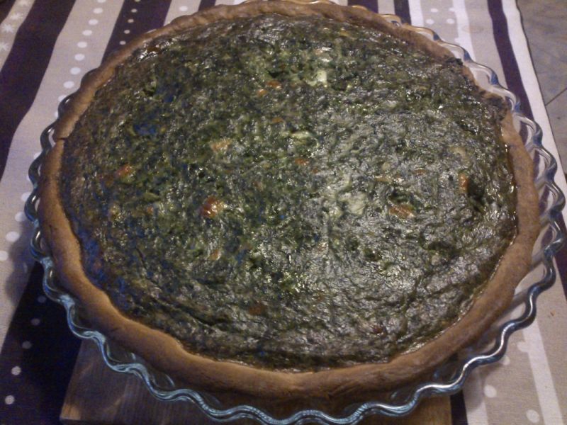 Tarta szpinakowa z mozzarellą Tarta szpinakowa z mozzarellą