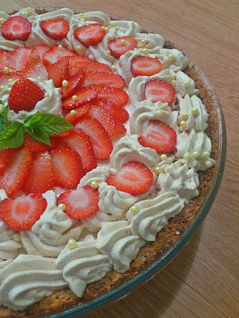 Tarta truskawkowa z kokosową panna cottą Tarta truskawkowa z kokosową panna cottą