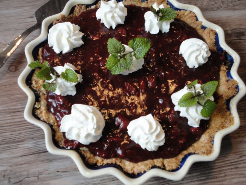 Tarta wiśniowa z kokosem