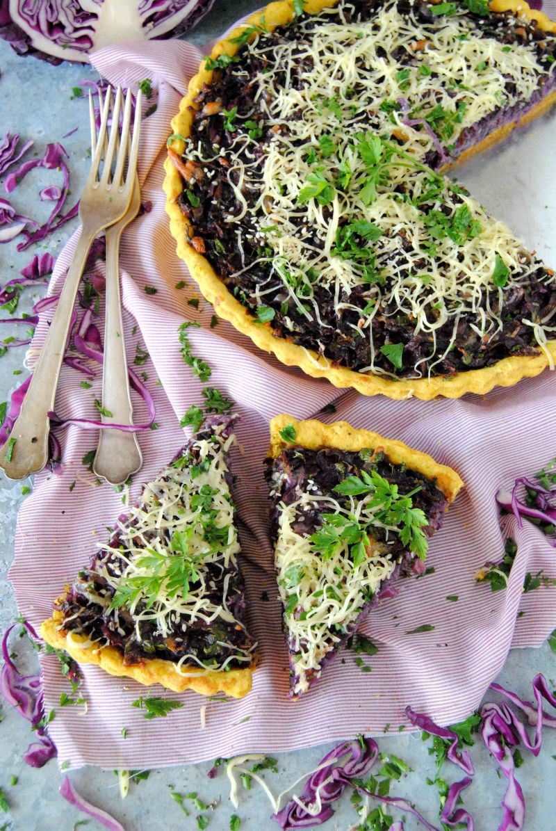 Tarta z czerwoną kapustą