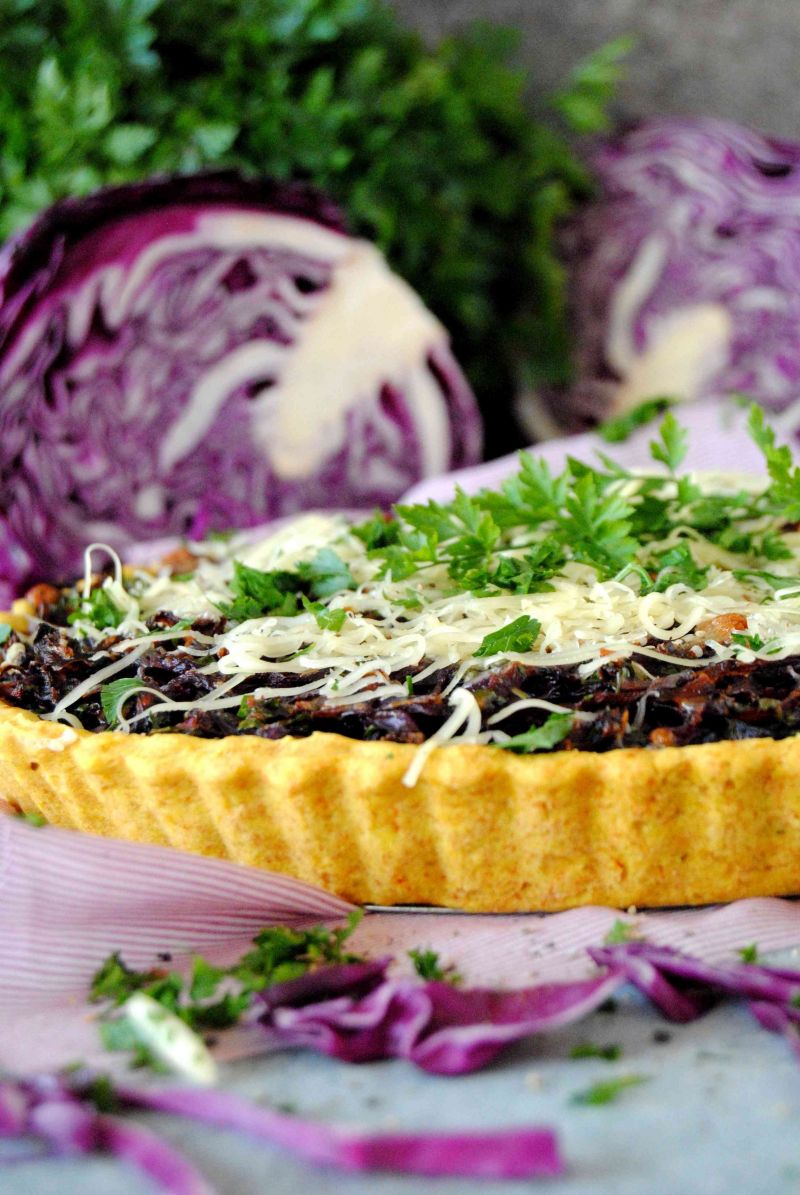 Tarta z czerwoną kapustą