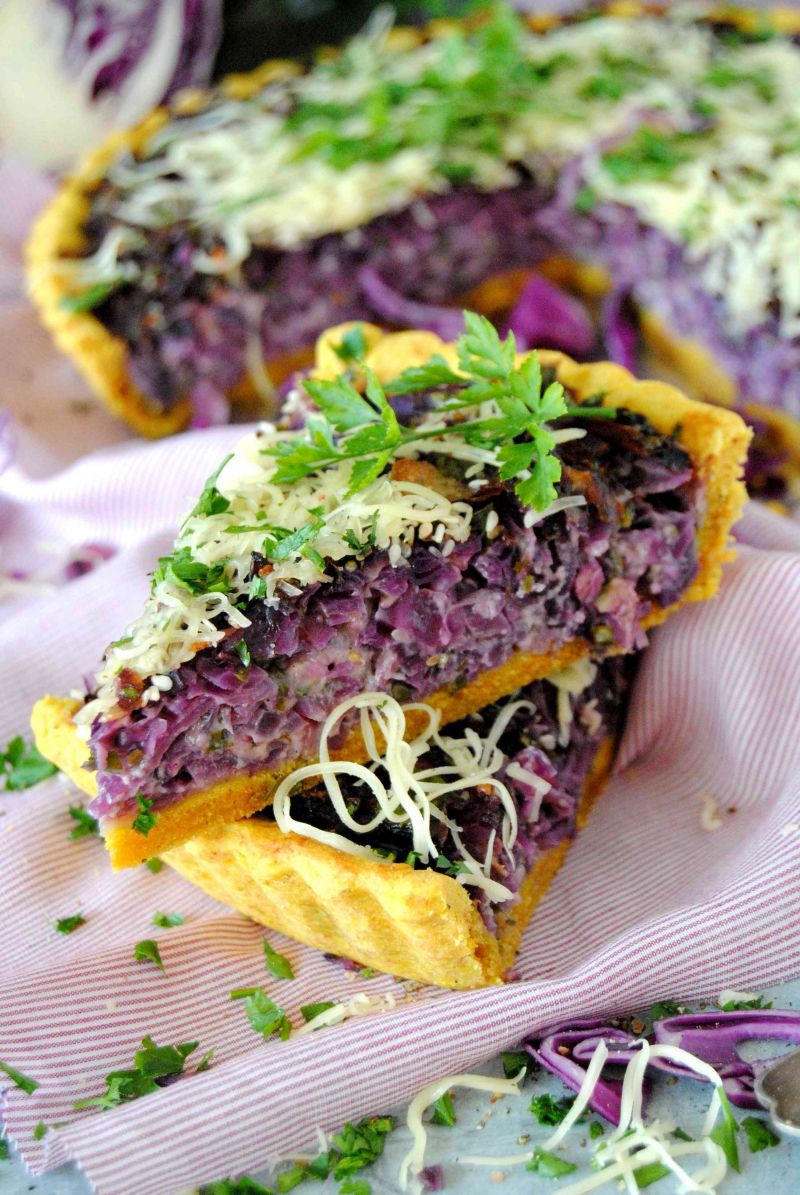 Tarta z czerwoną kapustą