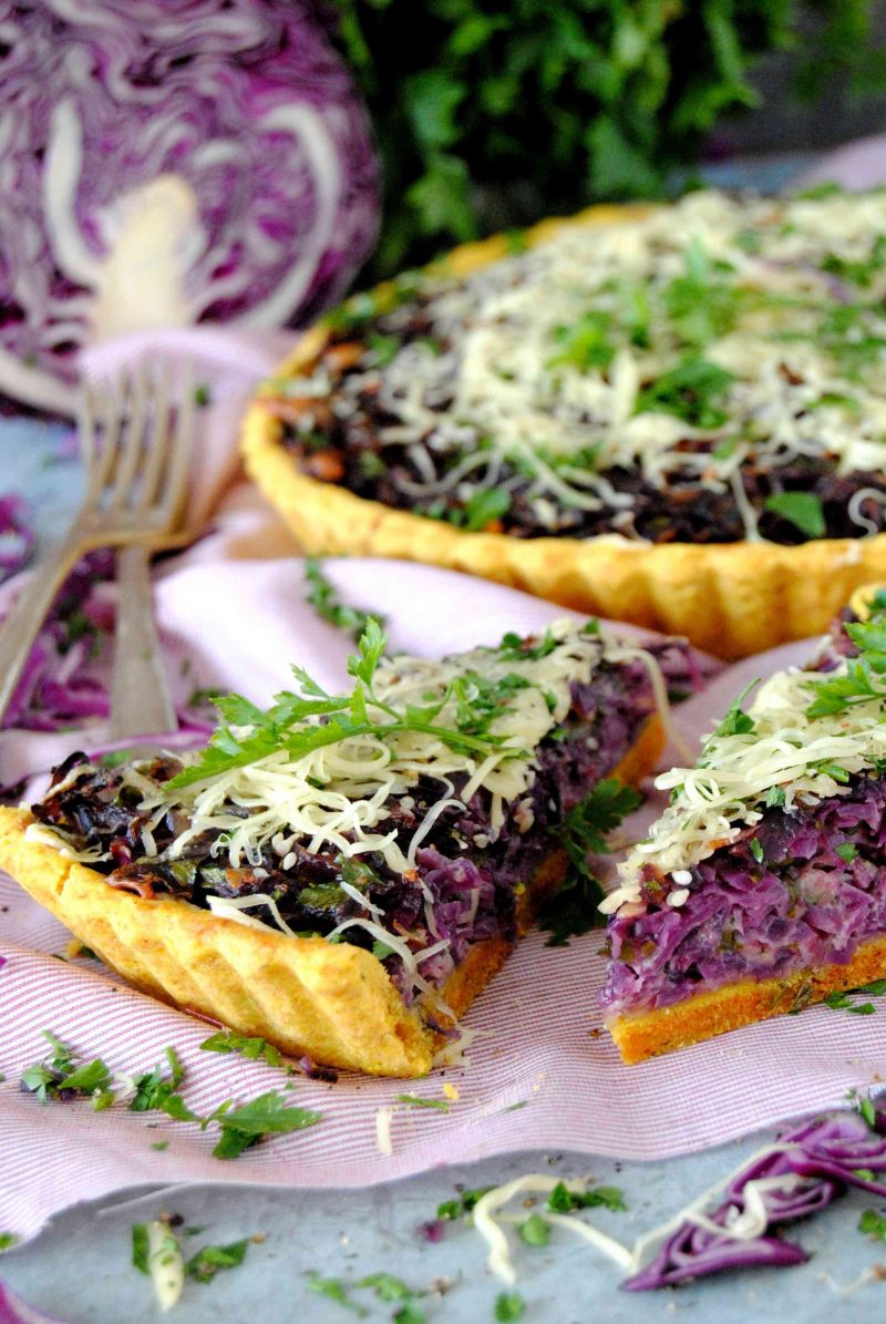 Tarta z czerwoną kapustą