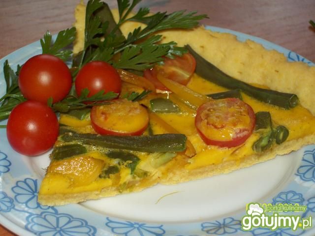 Tarta z fasolka szparagową