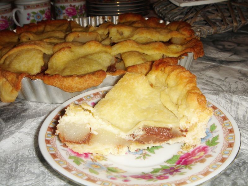 Tarta z gruszką w czekoladzie Tarta z gruszką w czekoladzie