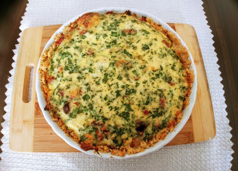 Tarta z grzybami i boczkiem Tarta z grzybami i boczkiem