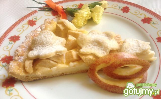 Tarta z jabłkami i budyniem Tarta z jabłkami i budyniem