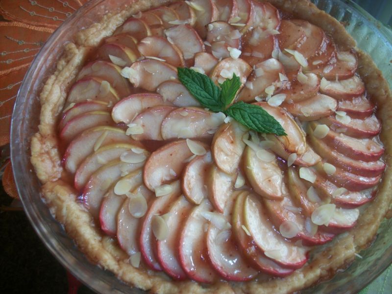 Tarta z jabłkami i budyniem Tarta z jabłkami i budyniem