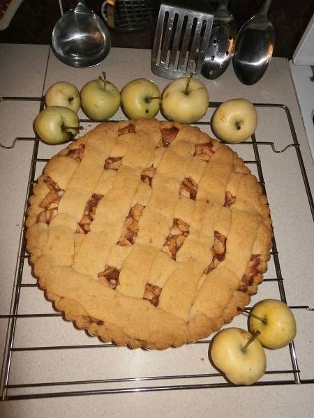 Tarta z jabłkami papierówkami  Tarta z jabłkami papierówkami