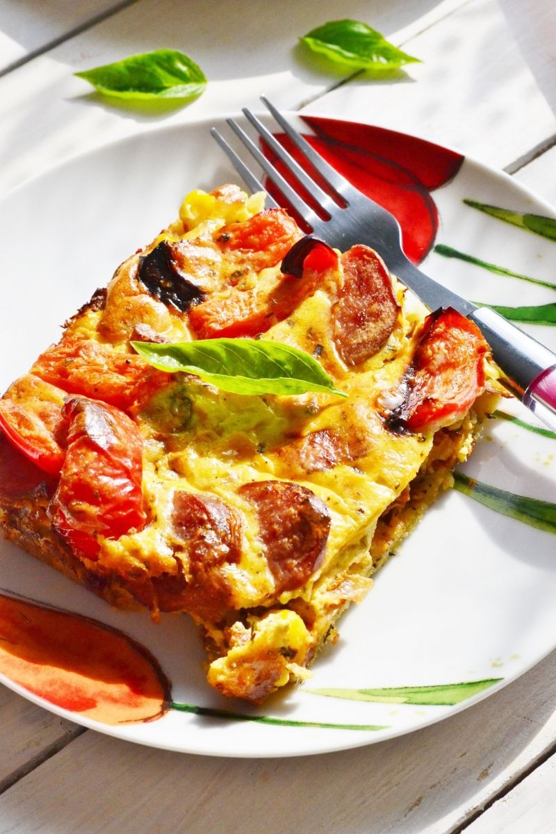 Tarta z kiełbasą Tarta z kiełbasą