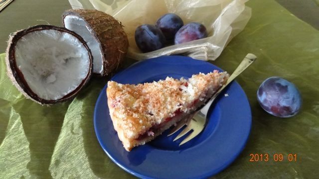 Tarta z kokosową posypką