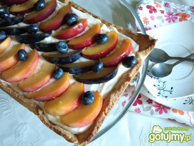 Tarta z kremem i owocami 2 Tarta z kremem i owocami 2