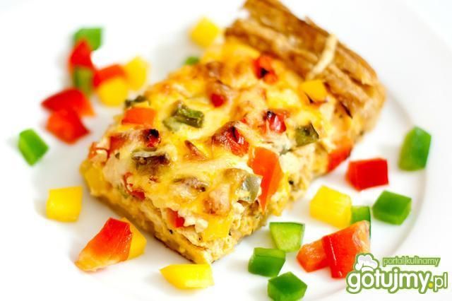 Tarta z kurczakiem i papryką 