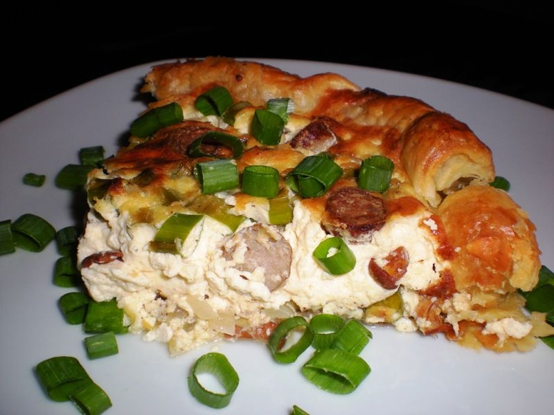 Tarta z kurkami Tarta z kurkami