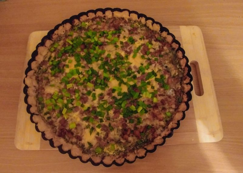 Tarta z kurkami i gorgonzolą