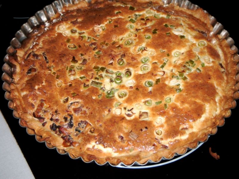 Tarta z kurkami i suszonymi prawdziwkami