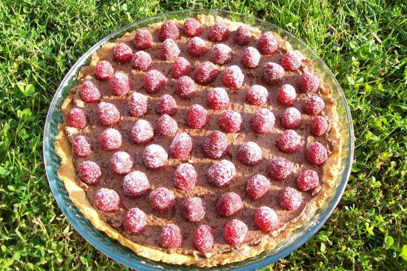 Tarta z malinami Tarta z malinami