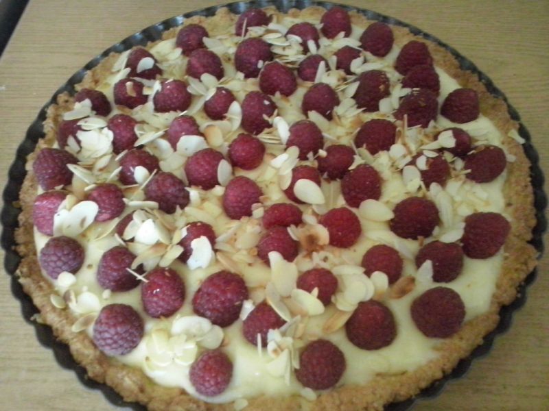 Tarta  z malinami Tarta  z malinami