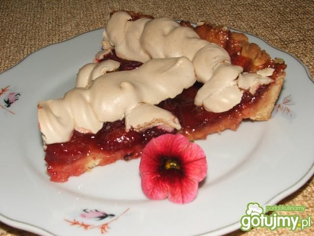 Tarta z mirabelkami i bezą Tarta z mirabelkami i bezą
