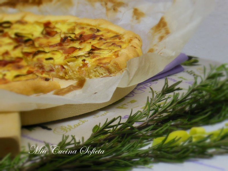 Tarta z porem i szpekiem Tarta z porem i szpekiem