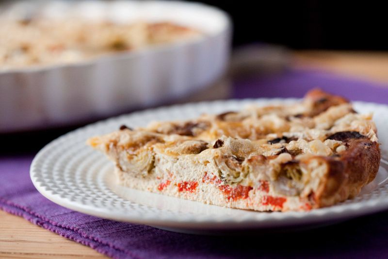 Tarta z tofu i brukselką