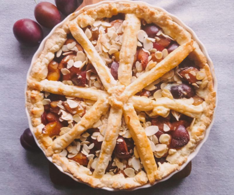 Tarta ze śliwkami węgierkami