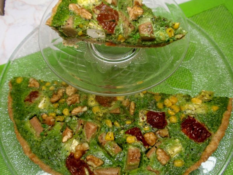 Tarta ze szpinakiem i gruszką Tarta ze szpinakiem i gruszką